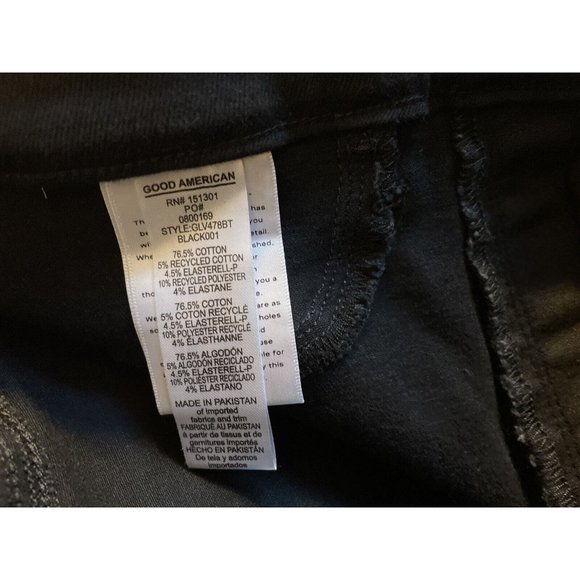 Good American POWER STRETCH PULL-ON SKINNY JEANS GLV478BT Size 3 Inseam 28” - Picture 10 of 10